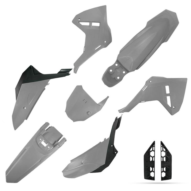 Kit Carenagem F25 C/ Number Plate Amx Crf 250f Off Road Trilha